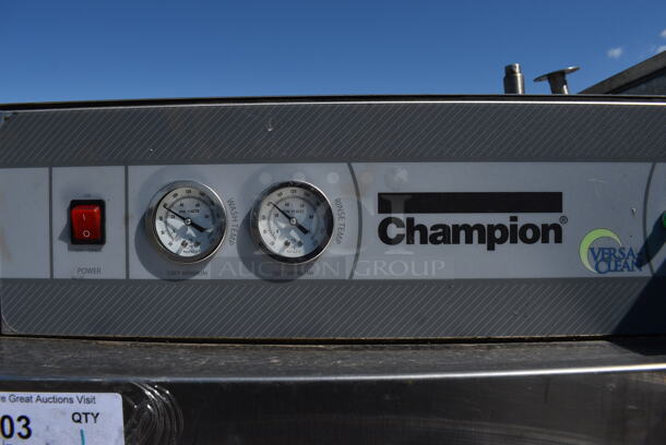 Champion DH2000 Stainless Steel Commercial Straight Pass Through Dishwasher. 208-240 Volts, 3 Phase. 30x30x67 - Image 4 of 8