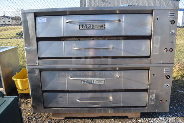 2 Bari Stainless Steel Commercial Gas Powered Single Deck Pizza Oven. 72x44x58. 2 Times Your Bid! - Image 3 of 7