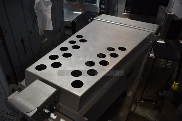 2019 Hobart MG2032 Metal Commercial Floor Style Electric Powered Meat Grinder w/ Foot Pedal on Commercial Casters. 208 Volts, 3 Phase. - Image 5 of 6
