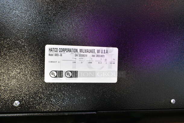 BRAND NEW Hatco GR2S-66 66" Glo-Ray Black Designer Portable Heated Shelves with Black Caps. 120 Volts, 1 Phase. Tested and Working! - Image 4 of 4