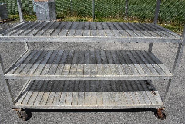 Metal 5 Tier Shelving Unit on Commercial Casters.  - Image 4 of 6