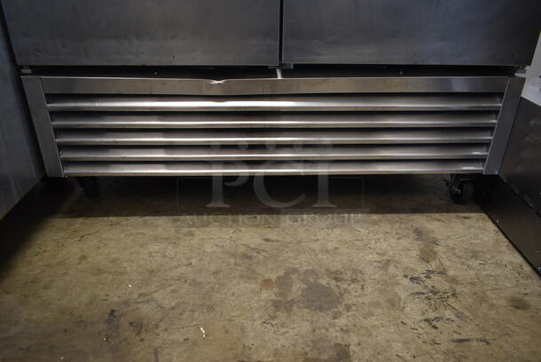 2017 True T-49F-HC Stainless Steel Commercial 2 Door Reach In Freezer w/ Poly Coated Racks on Commercial Casters. 115 Volts, 1 Phase. Tested and Powers On But Does Not Get Cold - Image 4 of 8