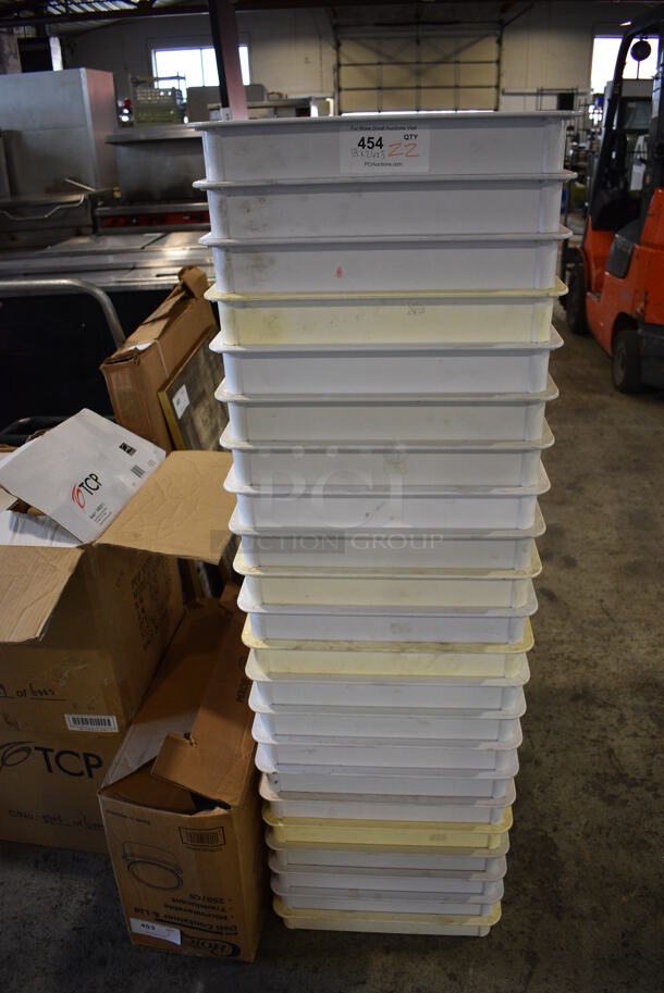 22 White Poly Dough Bins. 18x26x3. 22 Times Your Bid! - Image 3 of 4