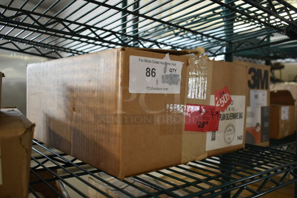 Box of BRAND NEW Plain Silverware Bags. - Image 3 of 4