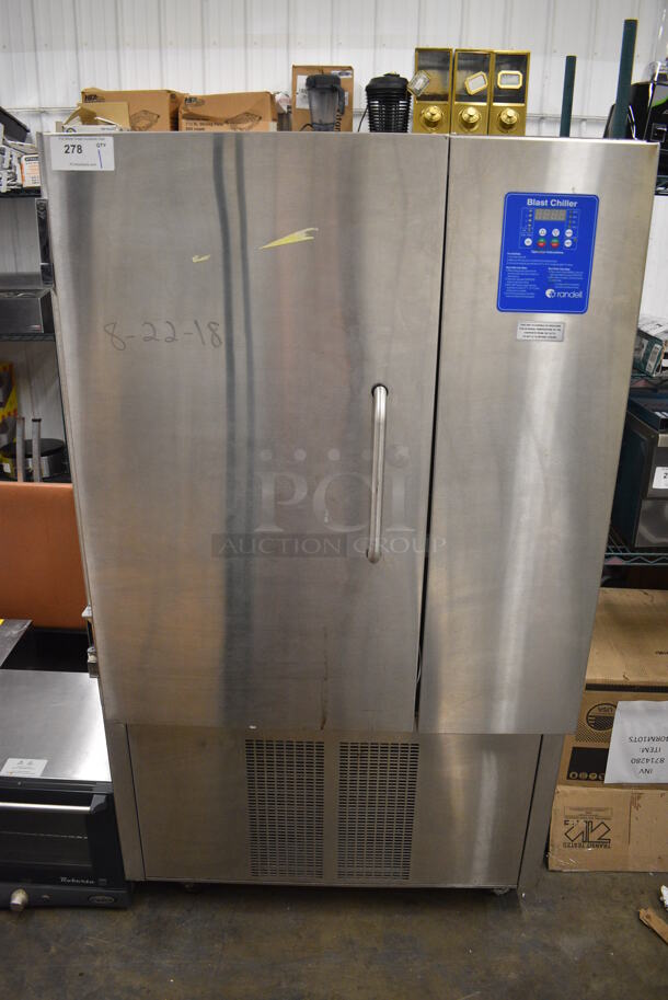 2014 Randell Model BC-18 Stainless Steel Commercial Floor Style Blast Chiller w/ 3 Probes. 115/230 Volts, 1 Phase. 40x38x70.5