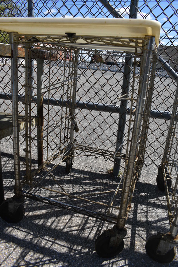 Metal Pan Transport Rack on Commercial Casters. 32.5x23x36.5 - Image 3 of 4