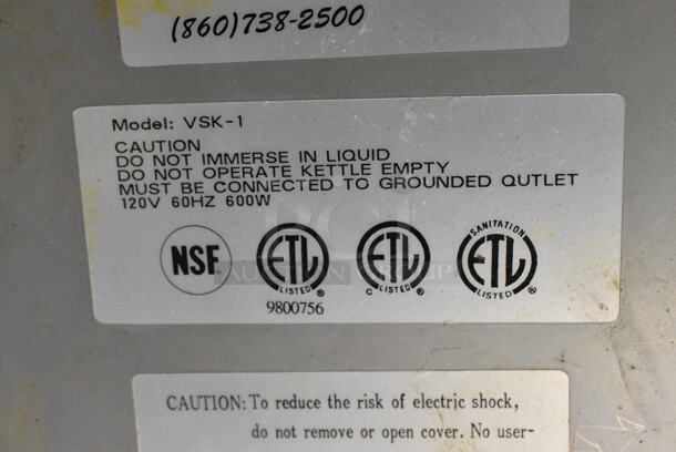 4 Metal Countertop Soup Kettle Food Warmer Including Glenray 1021803, VSK-1, Alfa. 4 Times Your Bid! Tested and Working!  - Image 6 of 12