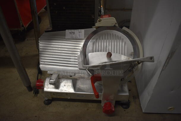 Berkel Model 827-E Metal Commercial Countertop Meat Slicer w/ Blade Sharpener. 115 Volts, 1 Phase. 22x17x15. Tested and Working! - Image 5 of 6