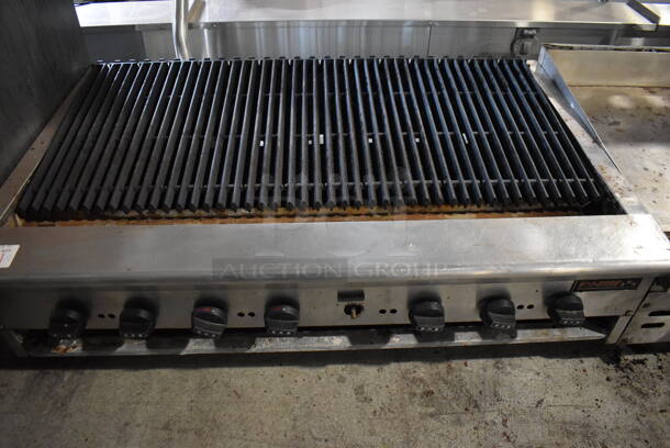 Tri-Star Stainless Steel Commercial Countertop Natural Gas Powered Charbroiler Grill. 48x31x18 - Image 7 of 7