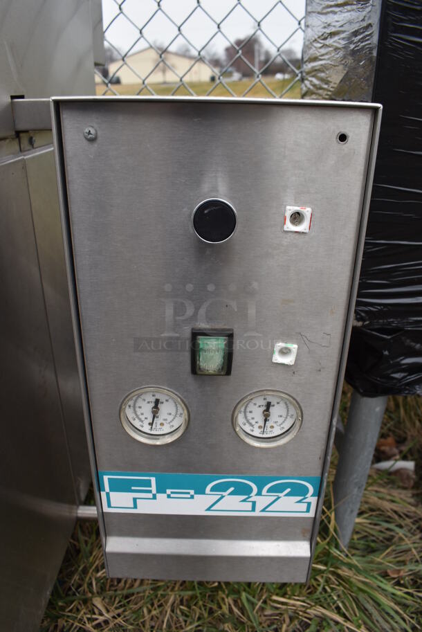 Jet Tech F-22 Stainless Steel Commercial Straight Pass Through Dishwasher. 208 Volts, 1 Phase. 41x35x62 - Image 5 of 6