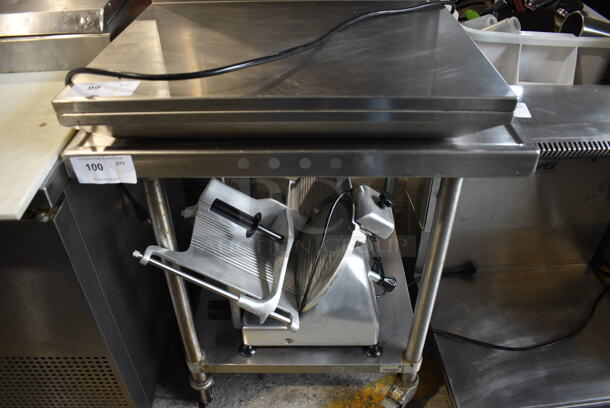 Stainless Steel Commercial Table w/ Stainless Steel Under Shelf on Commercial Casters. - Image 1 of 3