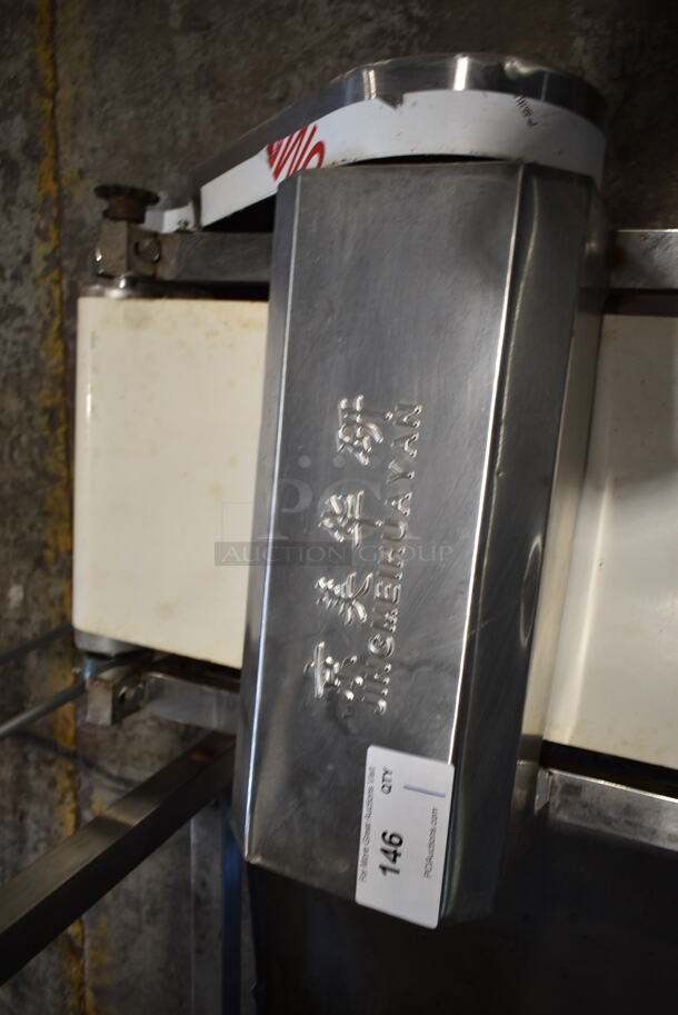 Jingmeihuayan Metal Commercial Countertop Dough Sheeter. Cannot Test Due To Missing Power Cord - Image 4 of 5