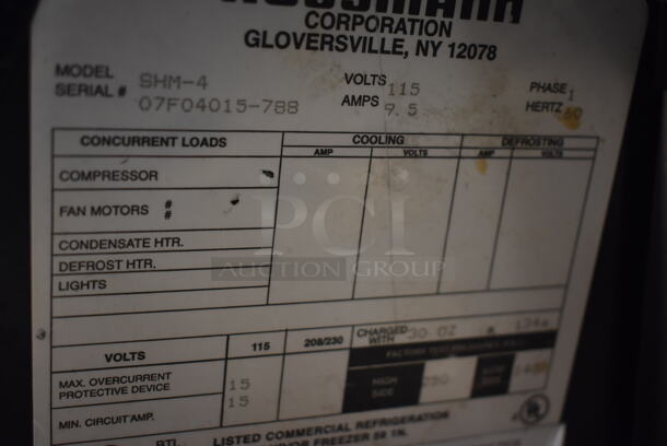 Hussmann SHM-4 Metal Commercial Floor Style Open Grab N Go Merchandiser. 115 Volts, 1 Phase. 48x31x43. Tested and Working! - Image 7 of 8