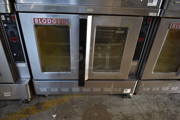 2 Blodgett Zephaire-200-G Stainless Steel Commercial Natural Gas Powered Full Size Convection Ovens w/ View Through Doors, Metal Oven Racks and Thermostatic Controls on Commercial Casters. 60,000 BTU. 2 Times Your Bid! - Image 3 of 9