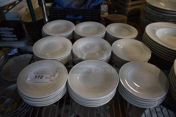 ALL ONE MONEY! Tier Lot of Various Items White Ceramic Plates and Saucers - Image 2 of 5