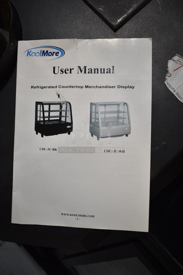 KoolMore CDC-3C-BK Metal Commercial Countertop Refrigerated Deli Display Case Merchandiser. 110-120 Volts, 1 Phase. Tested and Working! - Image 6 of 7