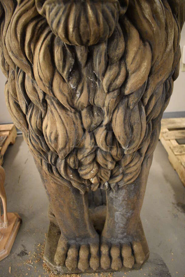 FANTASTIC Stone Barbary Lion Statue - Image 6 of 9