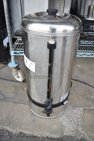 Adcraft CP-100 Stainless Steel Coffee Percolator. 120 Volts, 1 Phase. 