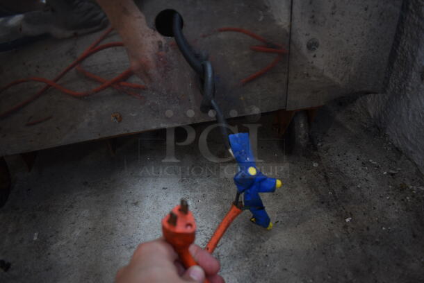 Metal Commercial Floor Style Dough Sheeter on Commercial Casters. 115 Volts, 1 Phase. 24x40x42. Tested and Powers On But Parts Do Not Move - Image 7 of 10