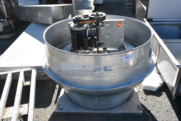 Penn Air Metal Commercial Rooftop Mushroom Exhaust Fan.  - Image 7 of 8