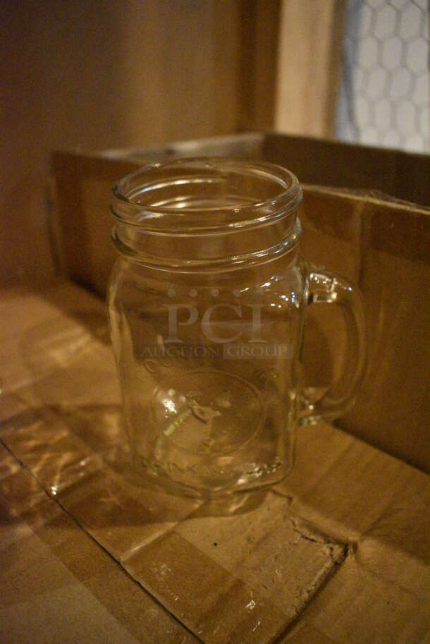 7 Boxes of 12 BRAND NEW Acopa 16 oz County Fair Drinking Jar Glasses. 4x3x5. 7 Times Your Bid! (glass room - off of bar area) - Image 3 of 5