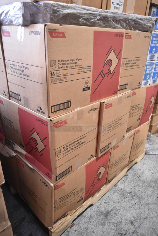 PALLET LOT of 36 BRAND NEW Boxes Including 16 Tuff Job All Purpose Paper Wipers, 2 Pactiv PCS5710 Pressware Classic Stoneware, 5 Royal RP145WB Wood Steak Markers, 6 Servrite 2576 Napkin Dispensers, WNA CW75180BK Classicware Plates, 24013K Kraft Champion Trays, World Centric TR-SC-UAR 6.5x5 Boat Trays, M Tucker Avacado Lime Vinaigrette White Kraft 10x7x12 Bags. 36 Times Your Bid!  - Image 3 of 12
