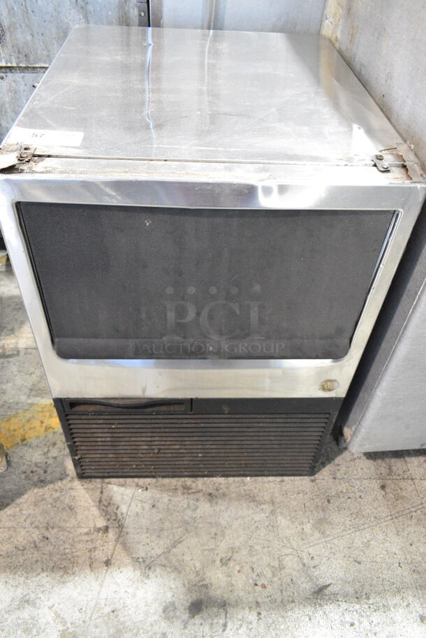 Hoshizaki KM151BAH Stainless Steel Commercial Self Contained Undercounter Ice Machine. 115 Volts, 1 Phase.  - Image 1 of 7