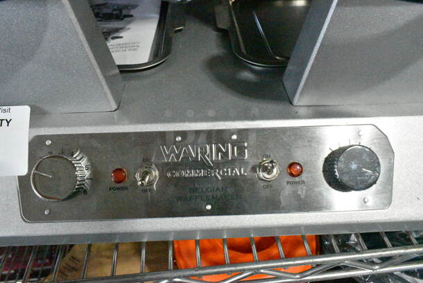 BRAND NEW SCRATCH AND DENT! Waring WW300BX Non-Stick Quad Belgian Waffle Iron / Maker. 208 Volts, 1 Phase. Tested and Working! - Image 3 of 9
