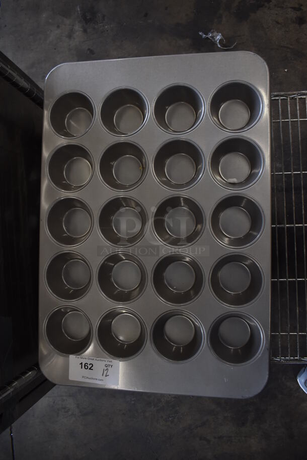 12 Metal 20 Cup Muffin Baking Pans. 18x26x2. 12 Times Your Bid! - Image 3 of 6