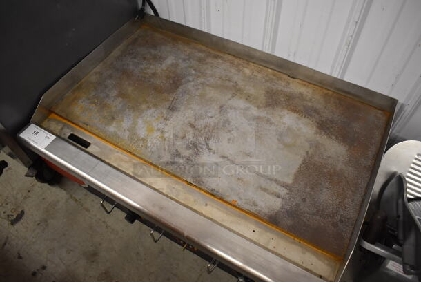 Stainless Steel Commercial Countertop Electric Powered Flat Top Griddle. 250 Volts. 36x24x13 - Image 2 of 6