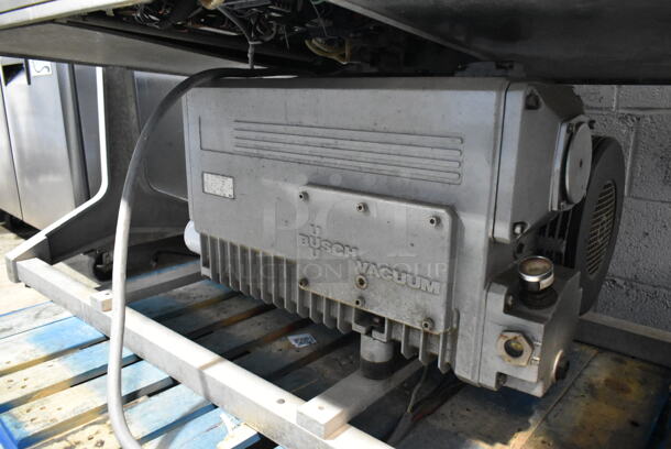UltraVac Metal Commercial Floor Style Double Chamber Vacuum Sealer. 240 Volts, 3 Phase.  - Image 4 of 12