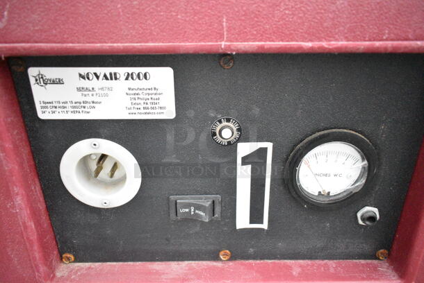 Novatek Novair 2000 Novair Air Scrubber/Negative Air Machine 2000-1000 CFM with HEPA Filtration.  - Image 10 of 11