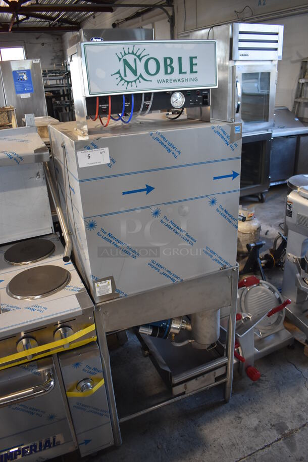 BRAND NEW SCRATCH AND DENT! 2022 Noble Wareforce I-E Stainless Steel Commercial Straight Pass Through Dishwasher. 115 Volts, 1 Phase. 31x31x68 - Image 3 of 9