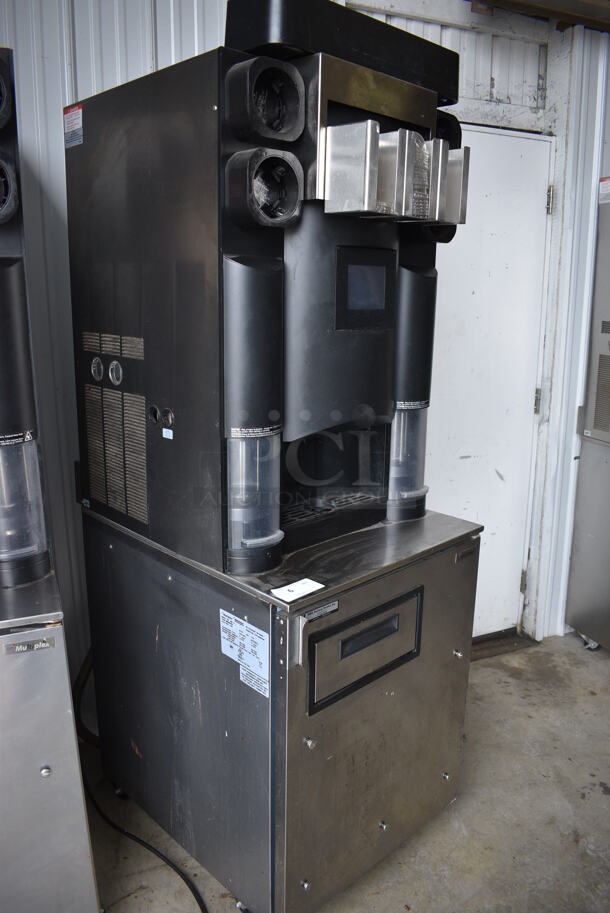 2017 Manitowoc Multiplex Model MB-8-1 Stainless Steel Commercial Blend In Cup Workstation on Single Door Undercounter Cooler on Commercial Casters. 115 Volts, 1 Phase. 26x33x75. Tested and Working! - Image 5 of 8