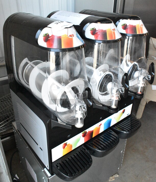 Vollrath VCBF168-37 Metal Commercial Countertop Triple 2.6 Gallon Frozen Beverage Machine. Unit Leaks Liquid. 115 Volts, 1 Phase. Tested and Working! - Image 3 of 9