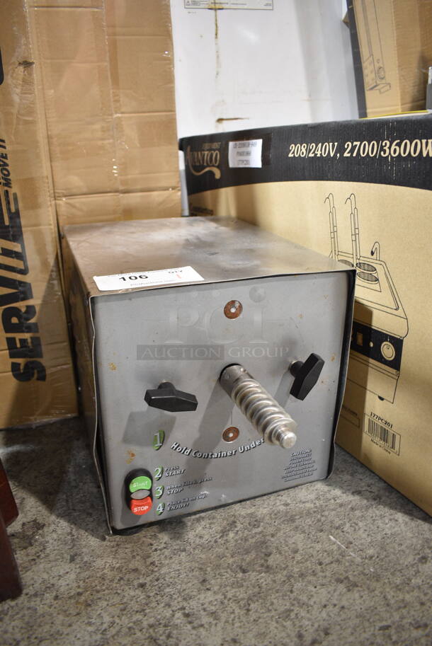 Olde Tyme PN2 Stainless Steel Commercial Countertop Nut Grinder Base. 115 Volts, 1 Phase. Tested and Does Not Power On - Image 2 of 5