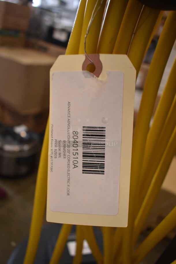 BRAND NEW SCRATCH AND DENT! Advance Advolution 20 01510A 20" Corded Electric Floor Burnisher - 1,500 RPM. Tested and Working! - Image 6 of 7