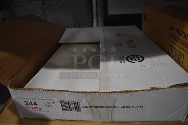 ALL ONE MONEY! Lot of 4 Boxes of Various Paper Products Including Foam Bowls, Brew Basket Filters, Fryer Filters, Bread Crumbs - Image 3 of 6