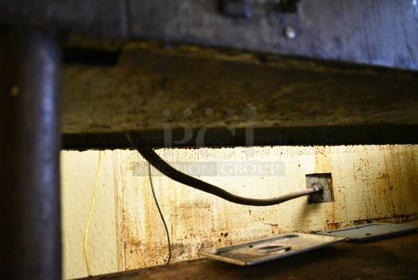 Metal Commercial Electric Powered 4 Well Steam Table w/ Over Shelf and Under Shelf. This Unit Was In Working Condition When the Restaurant Closed. (kitchen) - Image 11 of 12