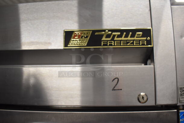 2013 True T-23F ENERGY STAR Stainless Steel Commercial Single Door Reach In Freezer w/ Poly Coated Racks on Commercial Casters. 115 Volts, 1 Phase. 27x30x83.5. Tested and Working! - Image 7 of 7