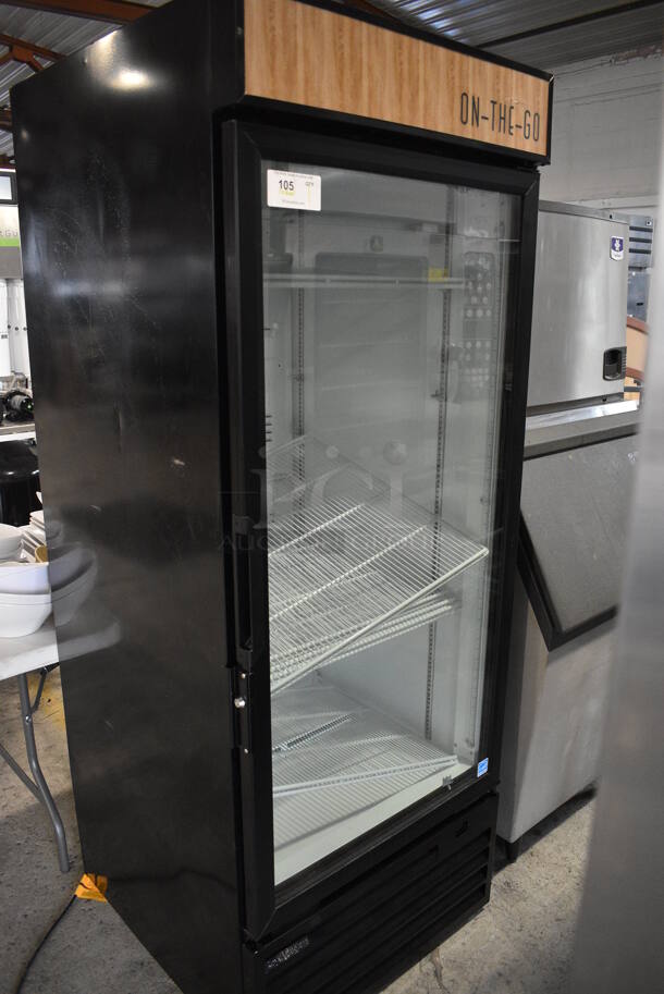 Royal RVCH-027-32 Metal Commercial Single Door Reach In Cooler Merchandiser w/ Poly Coated Racks. Door Is Locked. 115 Volts, 1 Phase