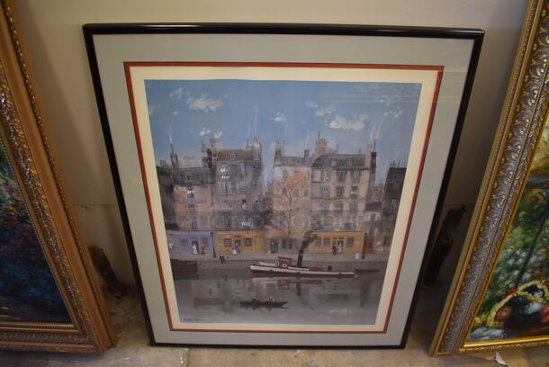Framed Picture of Delacroix Le Canal By Michael Delacroix - Image 1 of 8