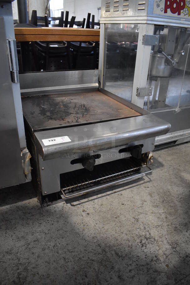 American Range Stainless Steel Commercial Countertop Natural Gas Powered Flat Top Griddle w/ Melter. 24x32x21 - Image 5 of 7