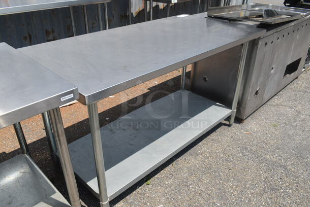 Stainless Steel Commercial Table w/ Metal Under Shelf. - Image 2 of 4