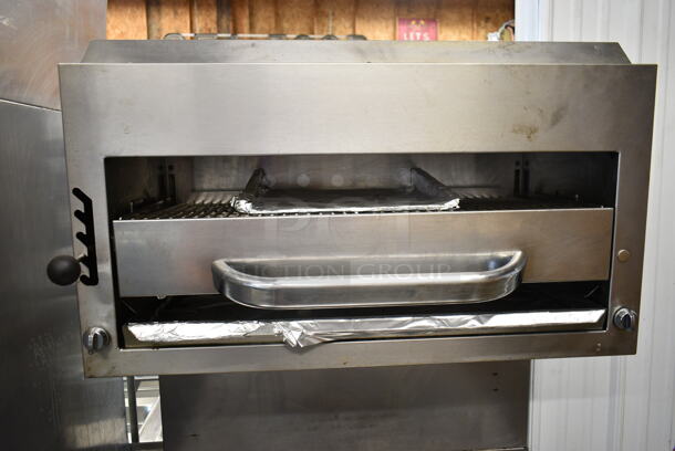 Southbend Platinum P36D-GRAD Stainless Steel Commercial Natural Gas Powered Single Burner Range w/ Salamander Cheese Melter and Oven - Image 2 of 9