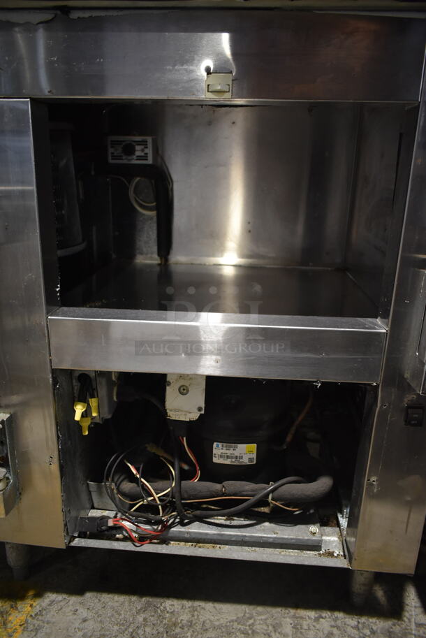 2014 Leader LB72 S/C Stainless Steel Commercial 3 Door Undercounter Cooler. 115 Volts, 1 Phase. Tested and Powers On But Does Not Get Cold - Image 5 of 8