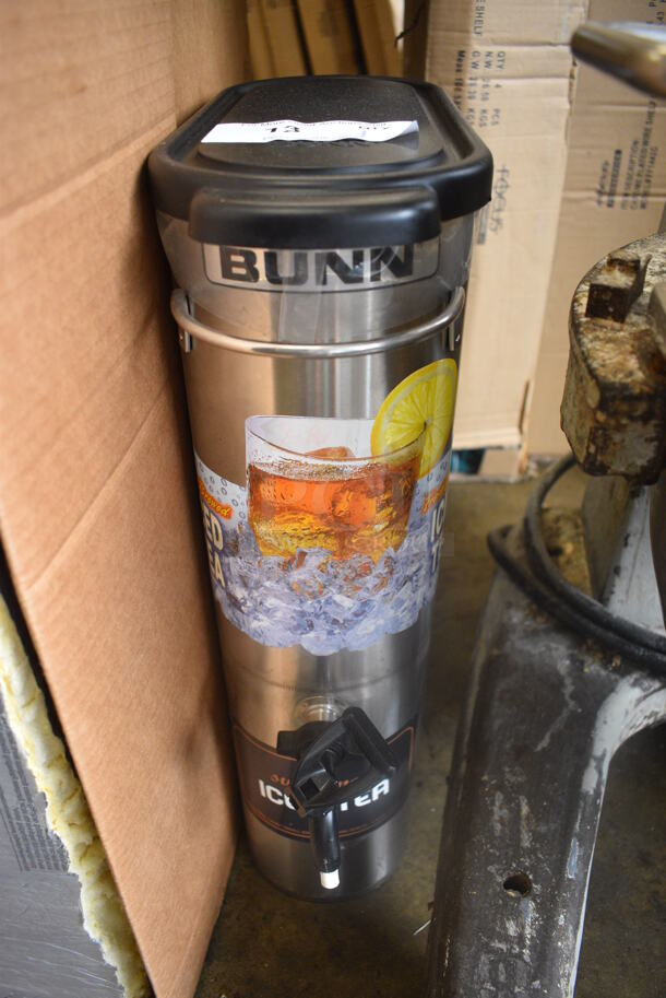 Bunn Stainless Steel Beverage Holder Dispenser. 6x16x22