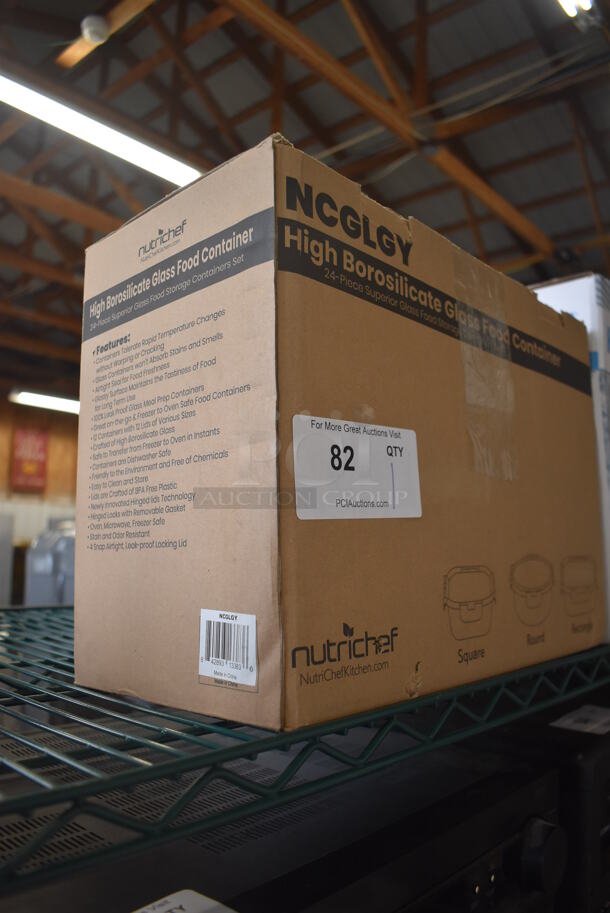 Box of BRAND NEW Nutrichef NCGLGY Glass Food Containers - Image 3 of 5