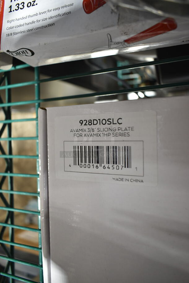 3 BRAND NEW SCRATCH AND DENT! Items Including AvaMix Revolution 928D6SLC 1/4" Slicing Disc for 1 hp Food Processors, AvaMix Revolution 928D10SLC 3/8" Slicing Disc for 1 hp Food Processors. 3 Times Your Bid!  - Image 4 of 5