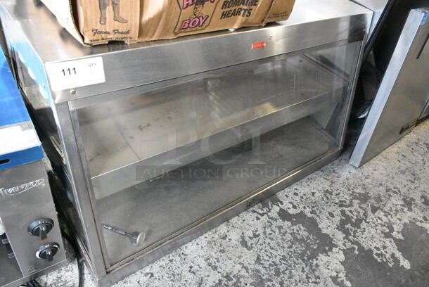 Star HFM2 Metal Commercial Countertop 2 Tier Warming Display Case Merchandiser. 120 Volts, 1 Phase. Tested and Powers On But Does Not Get Cold
 - Image 1 of 6